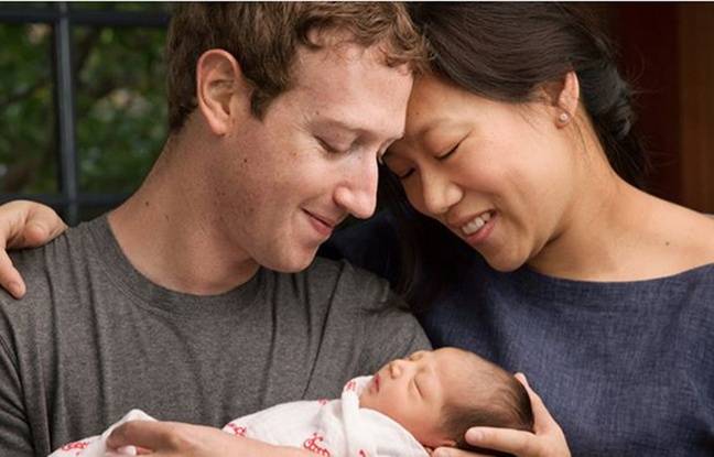 Mark Zuckerberg  annonce l’arrivée de sa fille et promet de  faire un don de 99% de ses actions Facebook